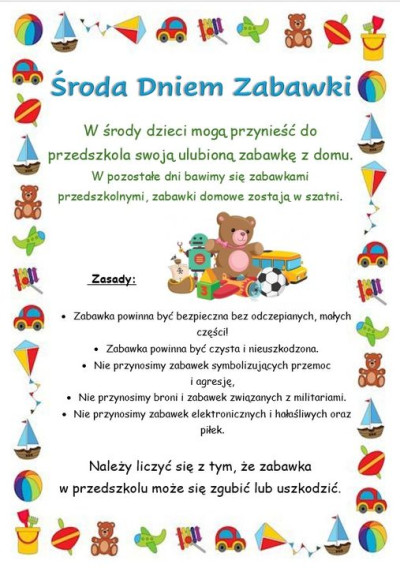 grafika do wpisu: Środa - Dniem Zabawki