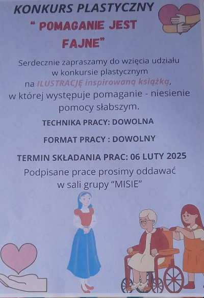 grafika do wpisu: Konkurs plastyczny &#34;Pomaganie jest fajne&#34;