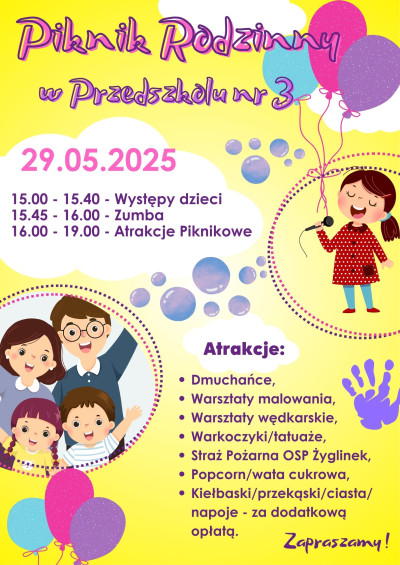 grafika do wpisu: Zapraszamy na Piknik Rodzinny