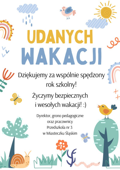 grafika do wpisu: Udanych wakacji!