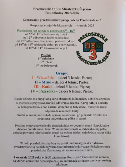 grafika do wpisu: Zapraszamy na zebranie - Początek roku szkolnego
