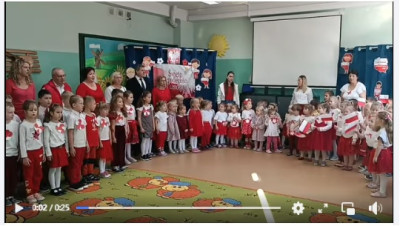 grafika do wpisu: Przedszkole nr 3 do hymnu
