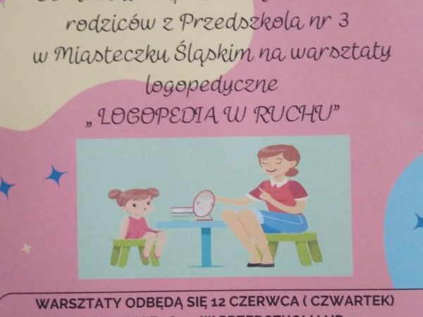 Zapraszamy na warsztaty logopedyczne