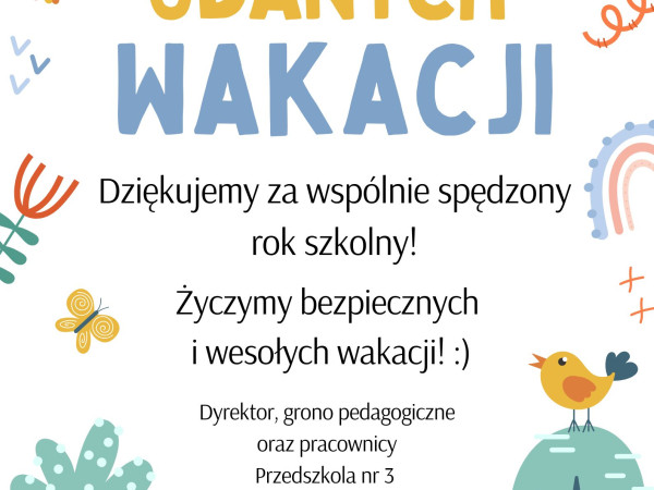 Udanych wakacji!