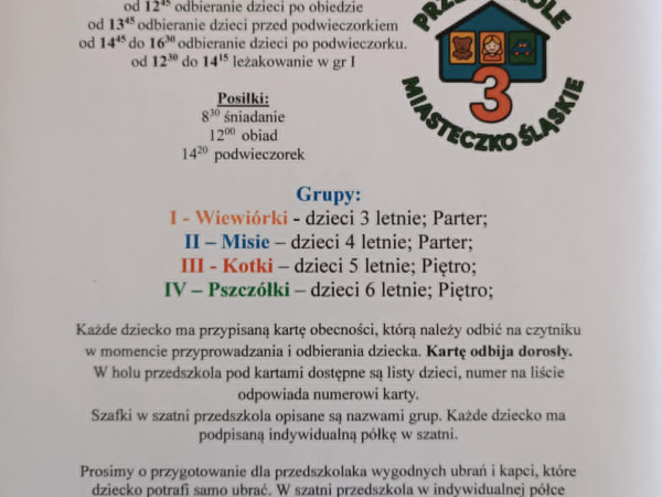 Zapraszamy na zebranie - Początek roku szkolnego
